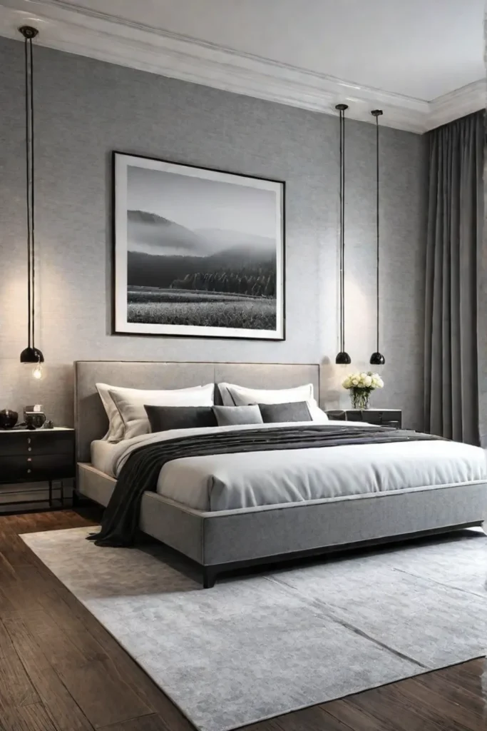 monochromatic wallpaper in shades of gray