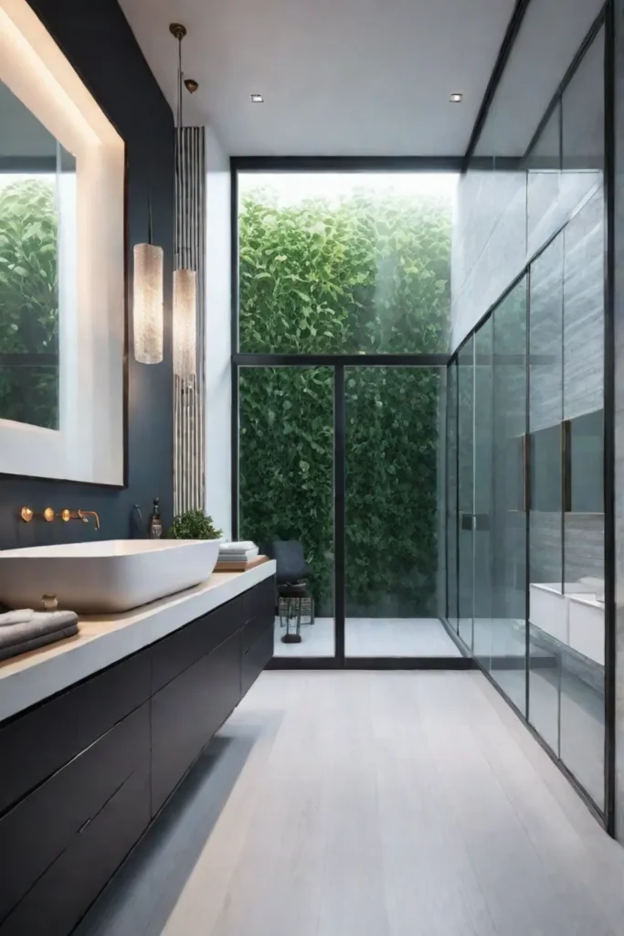 A bathroom with natural light ventilation and a focus on a healthy