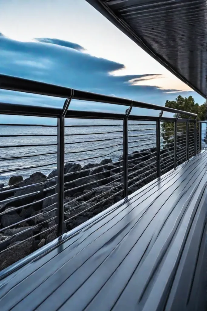 Aluminum deck with panoramic views