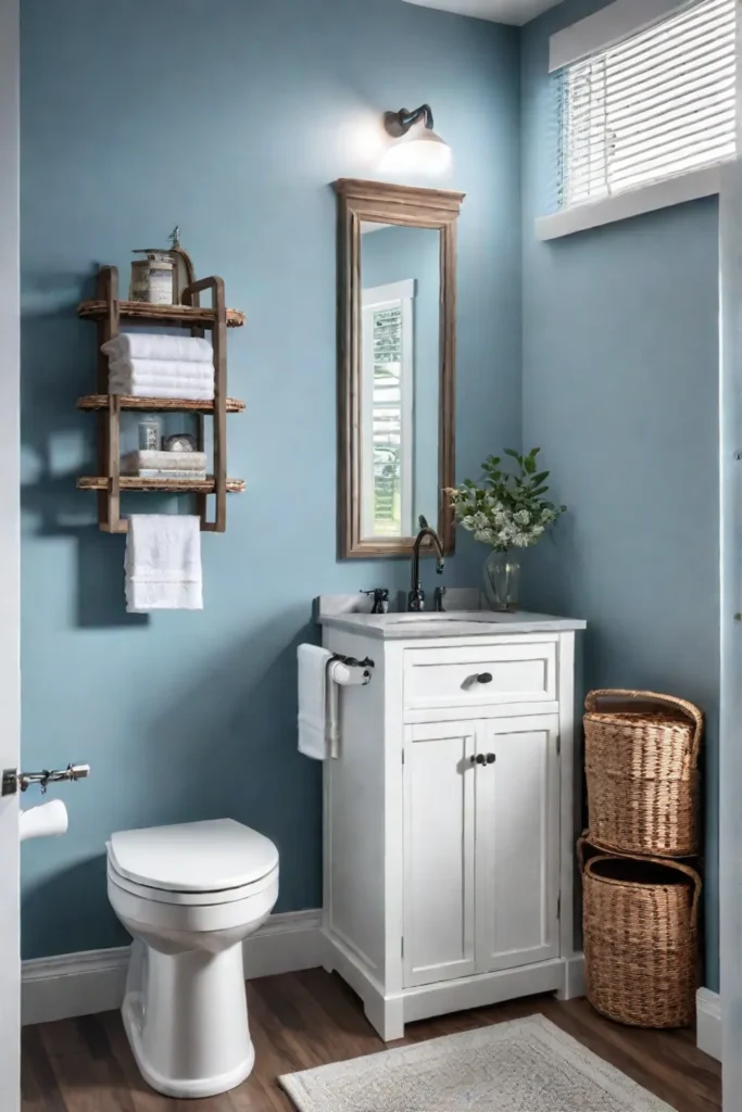 Bathroom_with_blue_walls_and_various_storage_solutions