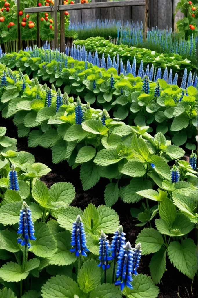 Companion planting with borage and strawberries