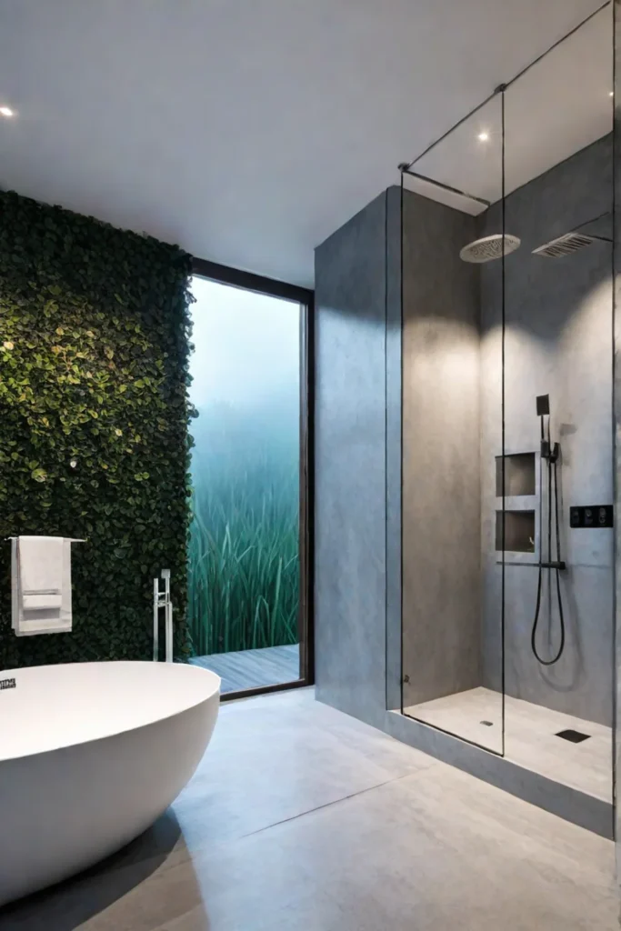 Contemporary master bathroom with a smart toilet for enhanced hygiene