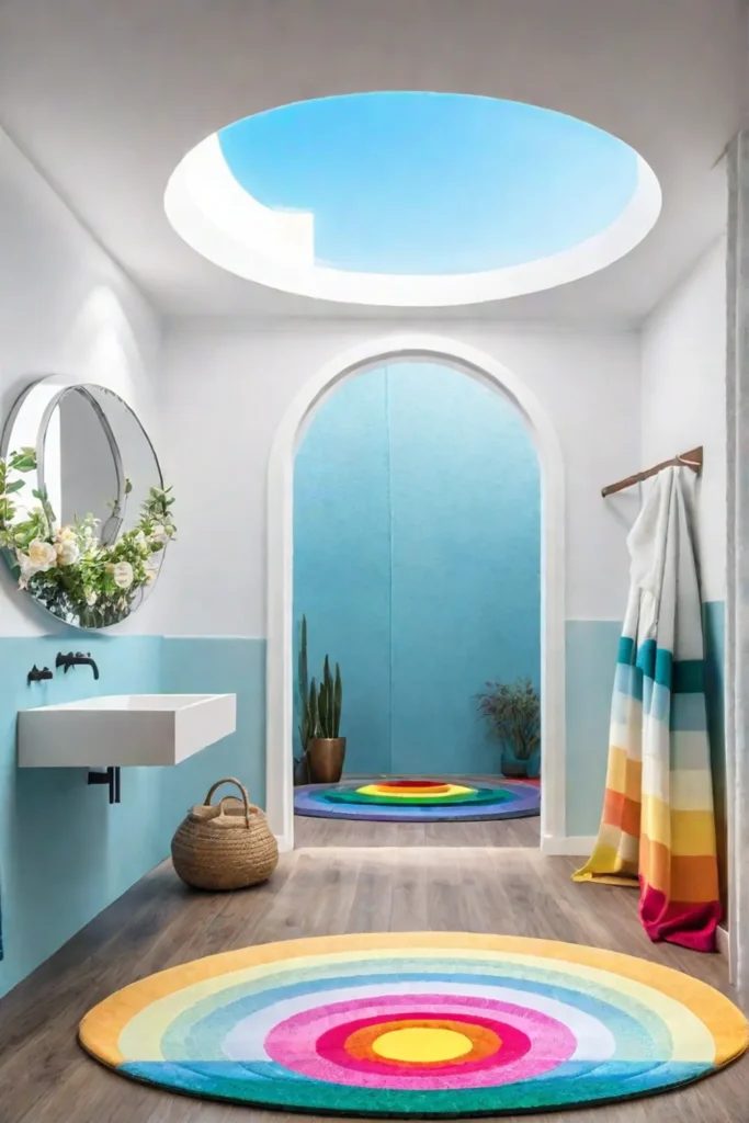 Fairy talethemed bathroom with whimsical decor and a focus on imagination