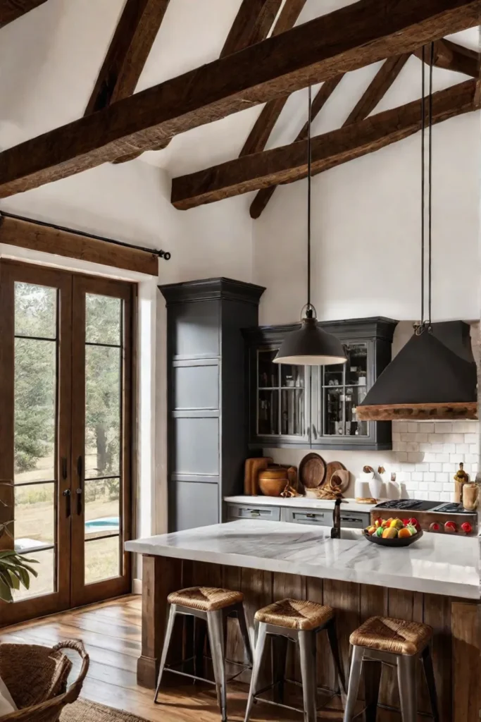Farmhouse kitchen with cozy ambiance