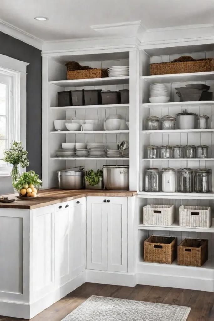 Farmhouse kitchen with functional and organized spaces