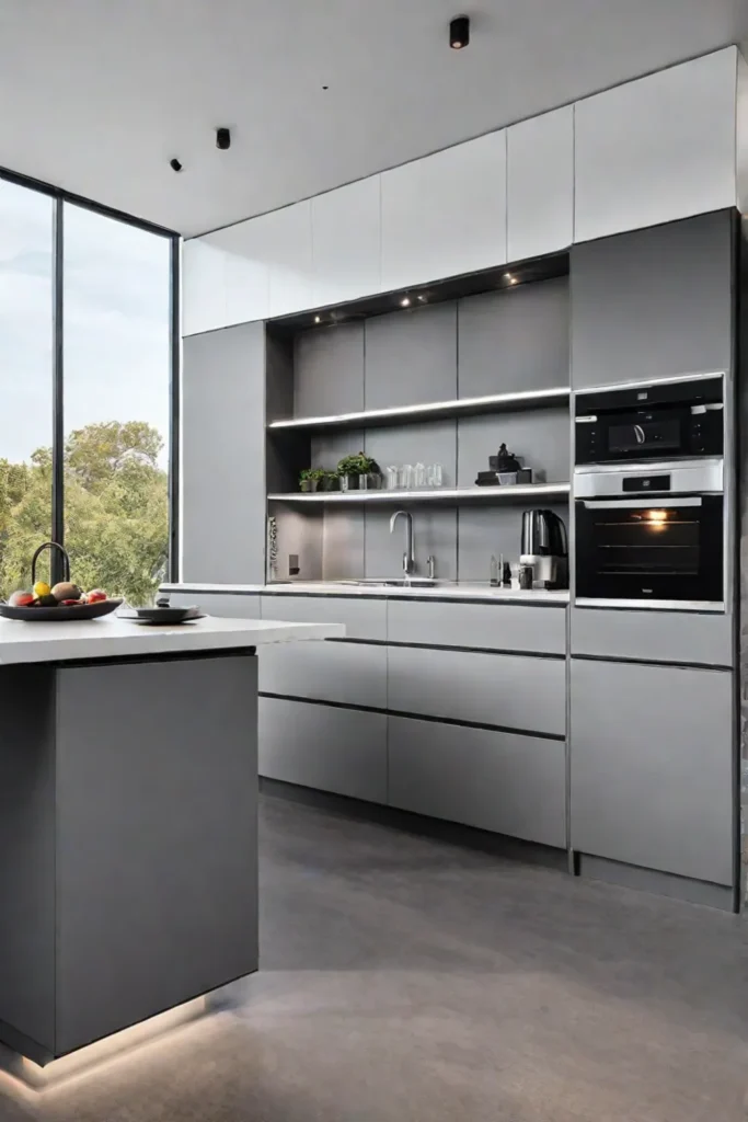 Highend kitchen with focus on functionality and sleek aesthetics