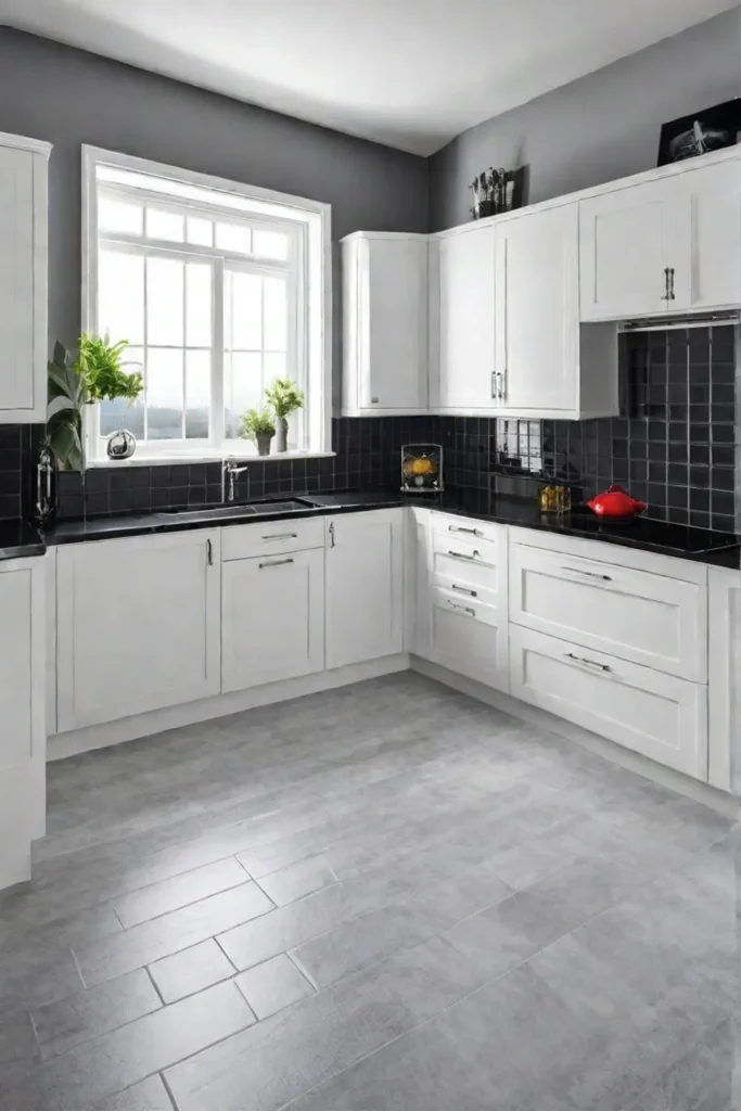 Kitchen renovation with sustainable flooring upgrade