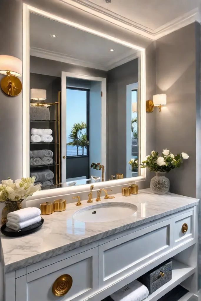 Luxurious_bathroom_with_marble_countertops_decorative_trays_and_a_mirrored_cabinet