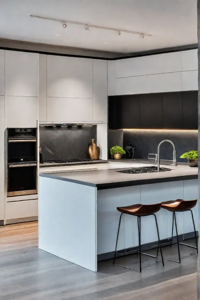 Minimalist kitchen featuring Normann Copenhagen design elements