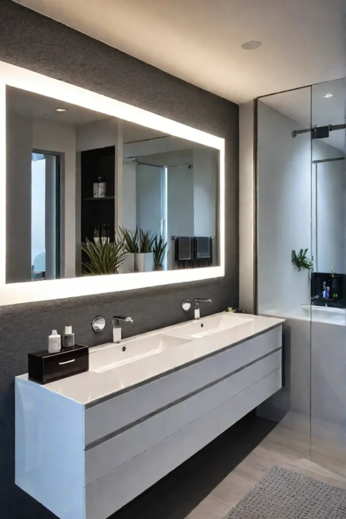 Modern_bathroom_with_floating_vanity_builtin_drawers_and_a_mirrored_storage_cabinet