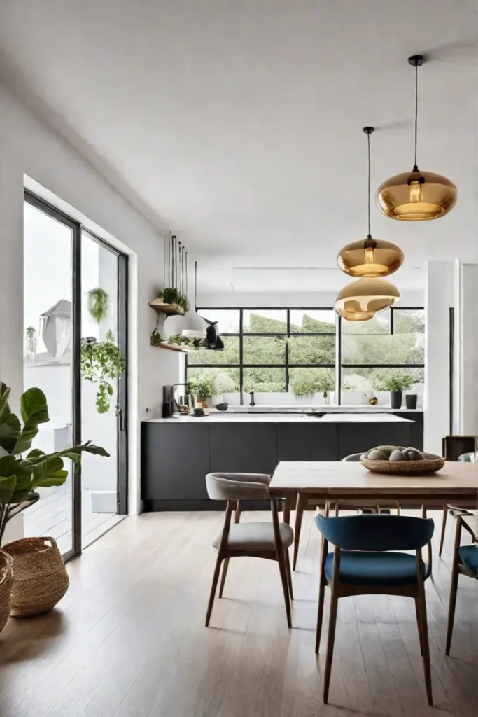 Modern home interior with unified design and Muuto lighting
