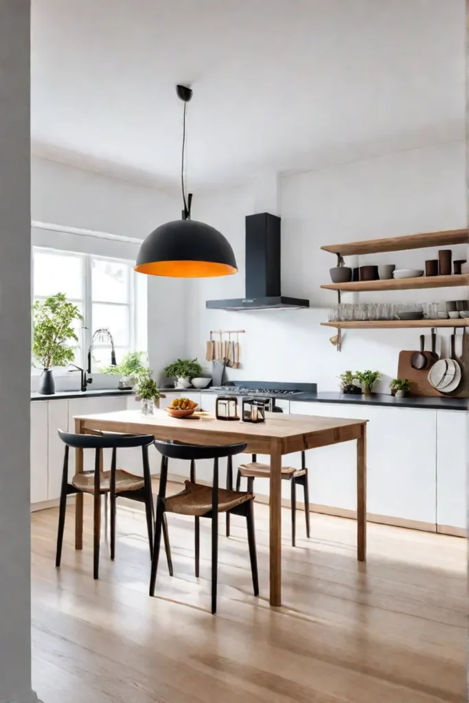Modern kitchen featuring Scandinavian brands like Muuto Skagerak and Iittala