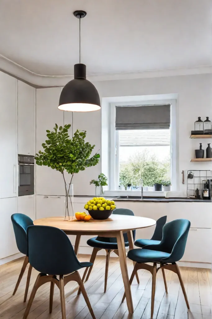 Openplan Scandinavian kitchen and living space