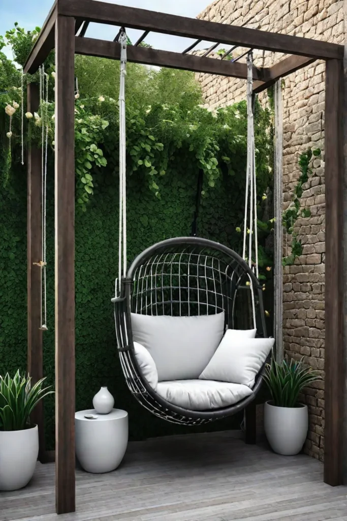 Relaxing_outdoor_space_with_hanging_chair_and_calming_water_feature