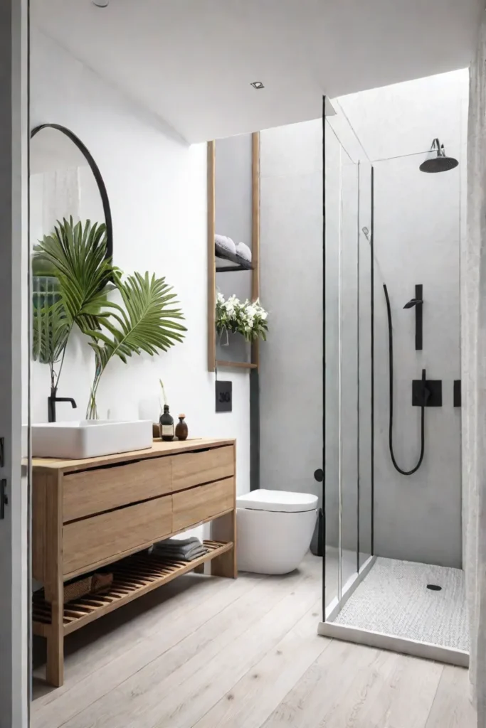Scandinavianinspired bathroom with minimalist design