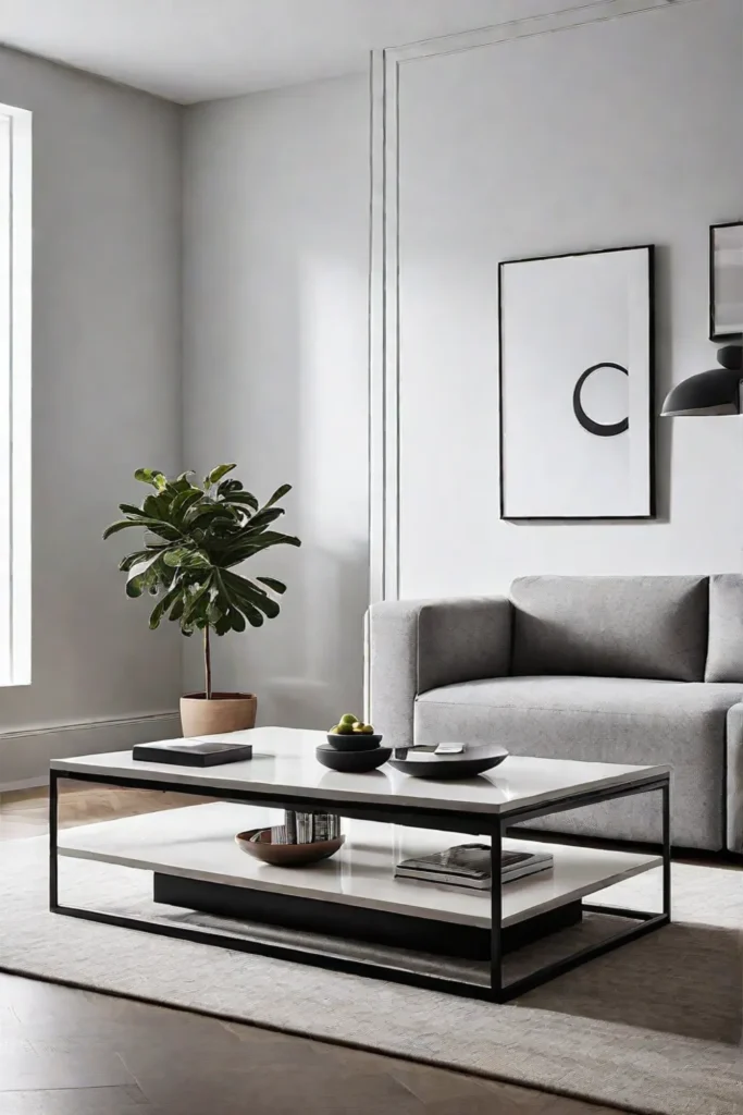 Balancing style and functionality with a modular sofa in a minimalist space