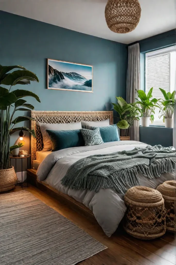 Bohemianstyle small bedroom