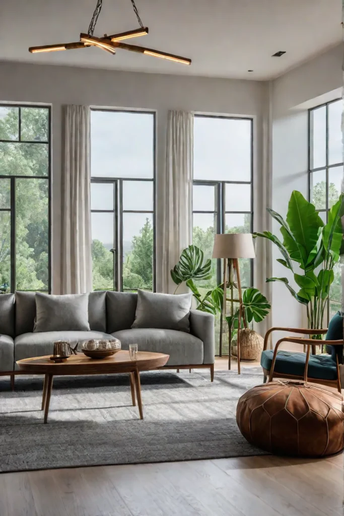 Ecofriendly living room design on a budget