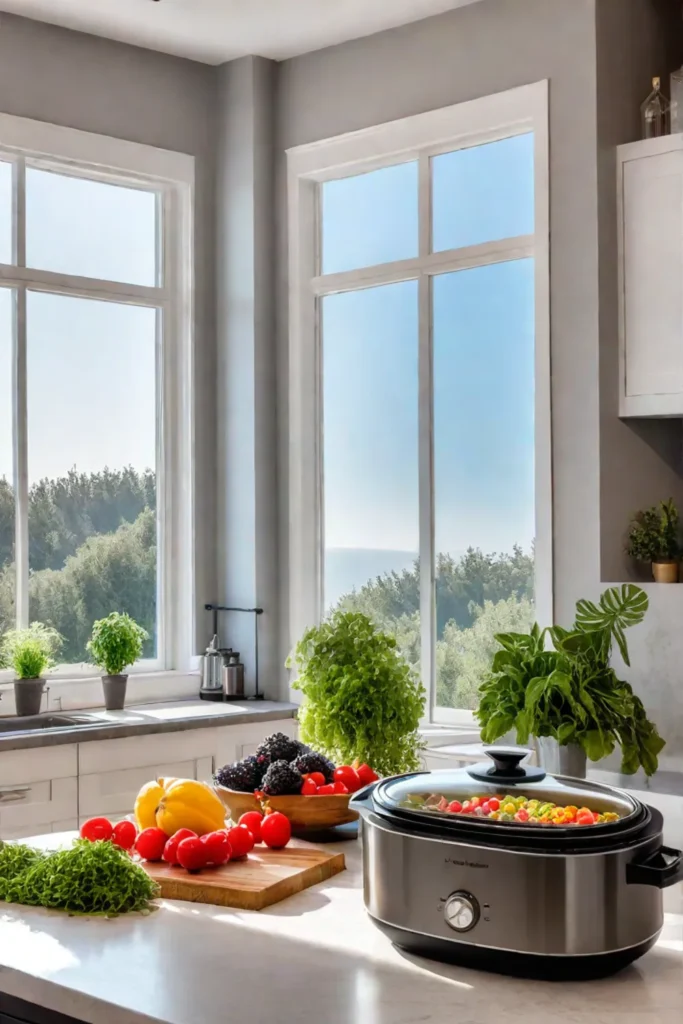 Efficient kitchen design with modern appliances