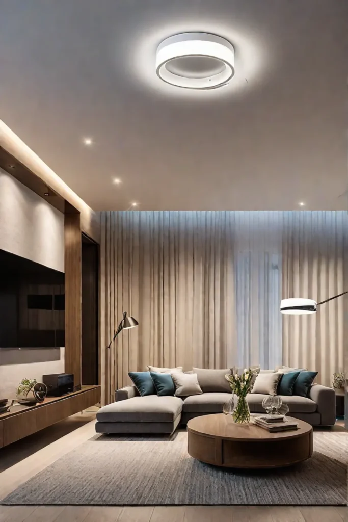 Energyefficient living room with smart technology