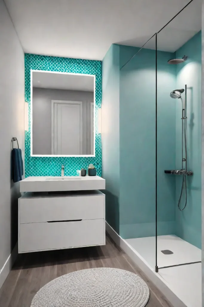 Inviting bathroom magnifying mirror welllit vanity