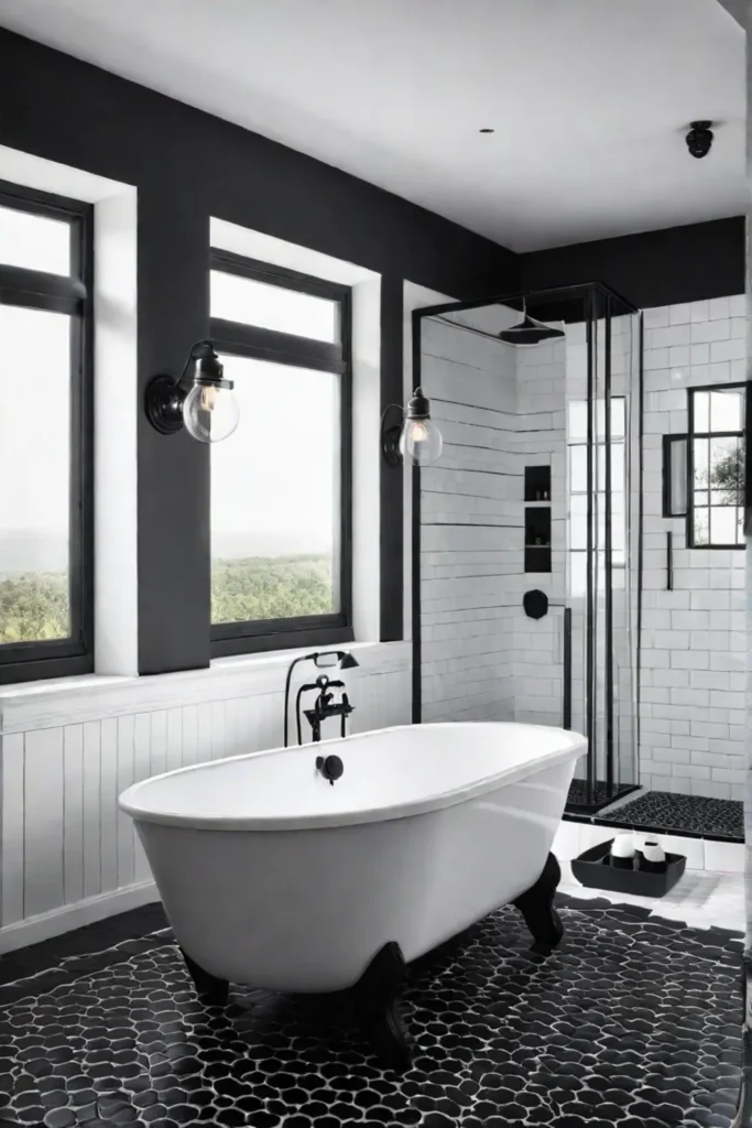 Modern and sophisticated bathroom with a bold design