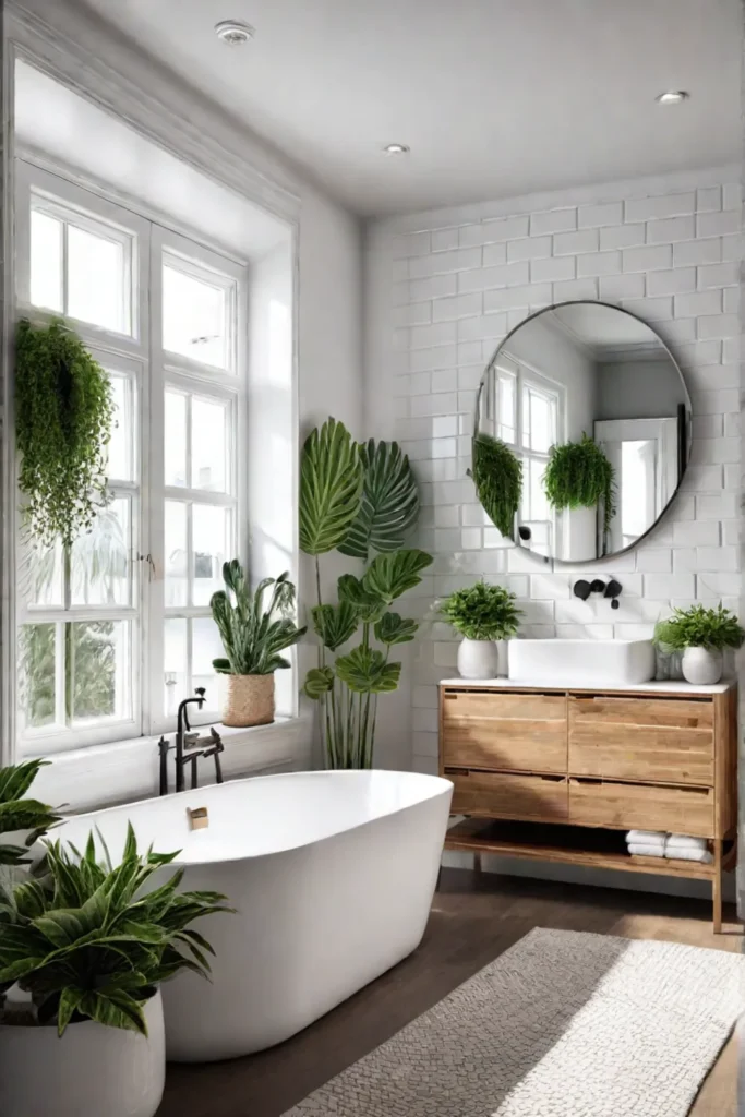 Modern bathroom with DIY elements