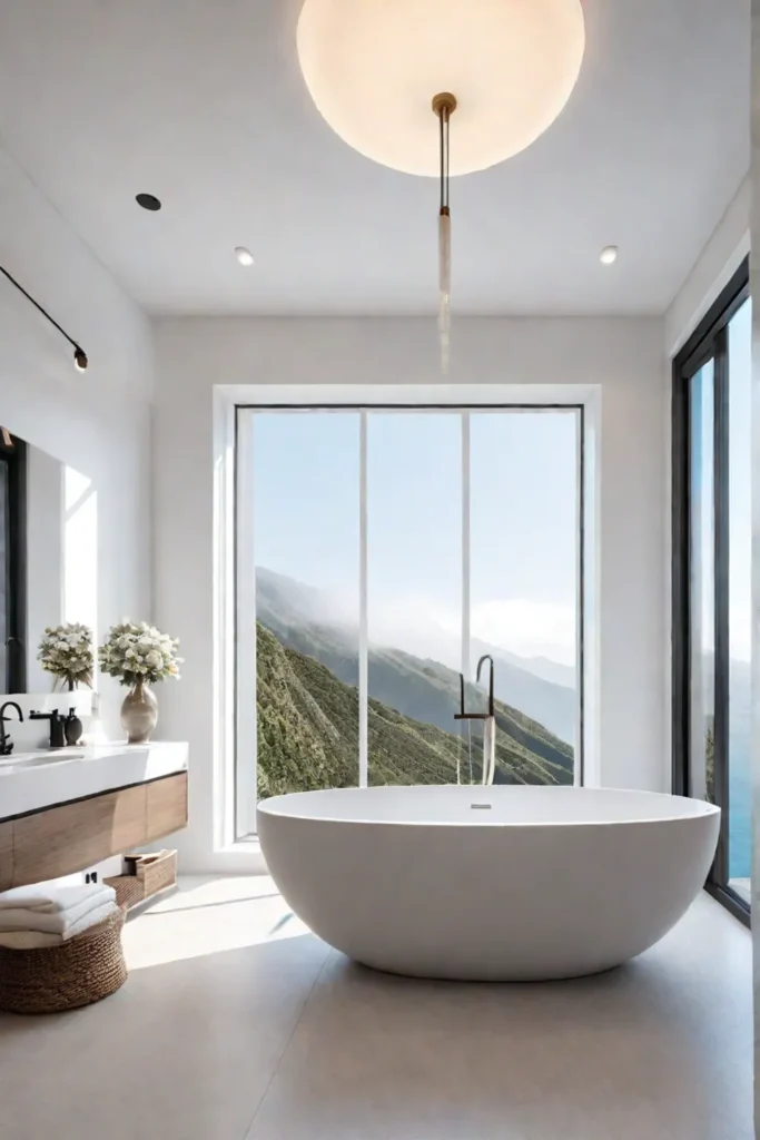Modern bathroom with clean lines and a spalike ambiance