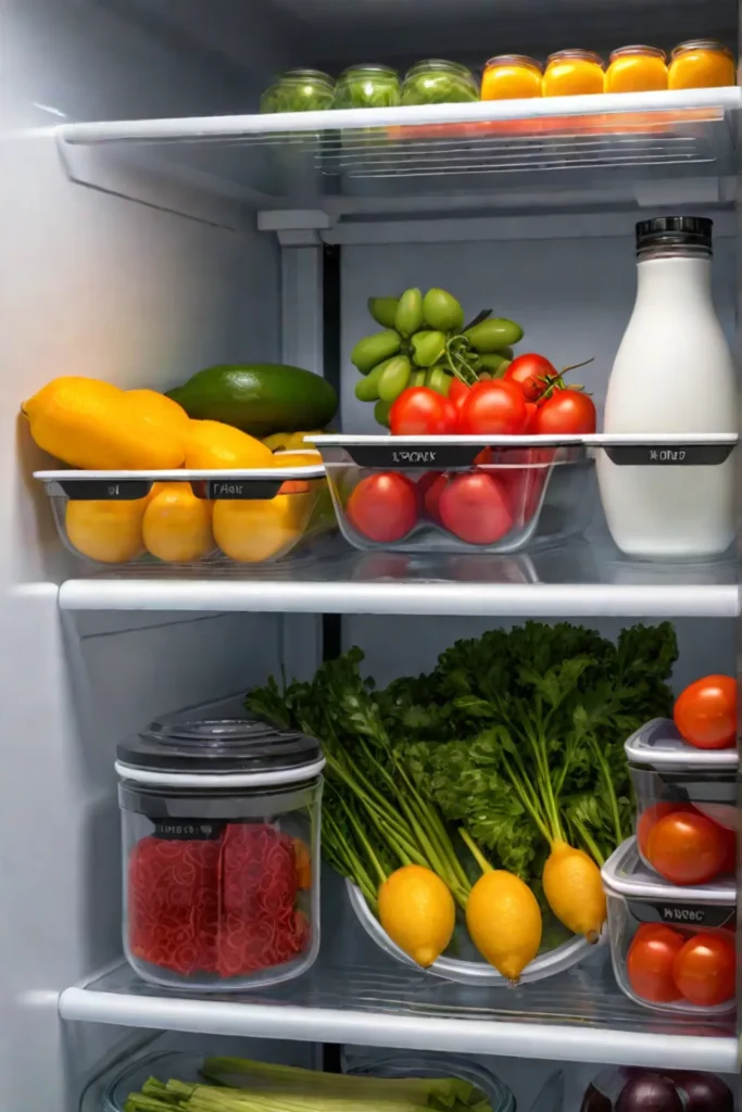 Refrigerator organization ideas