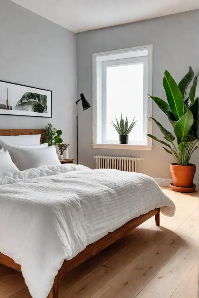 Scandinavian bedroom cozy design