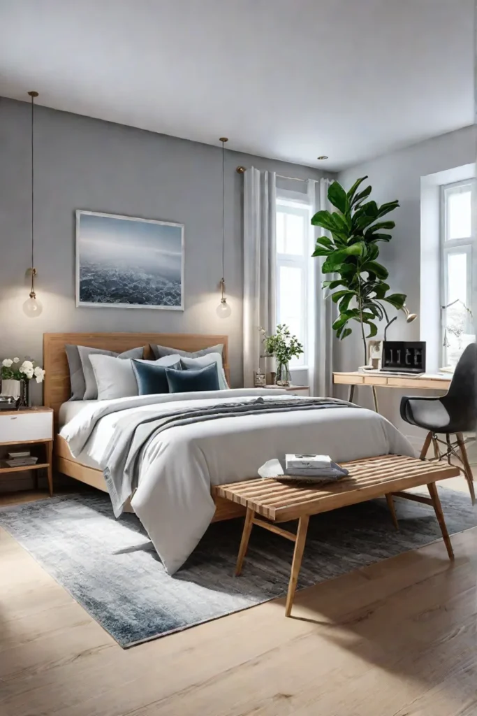 Scandinavianstyle small bedroom
