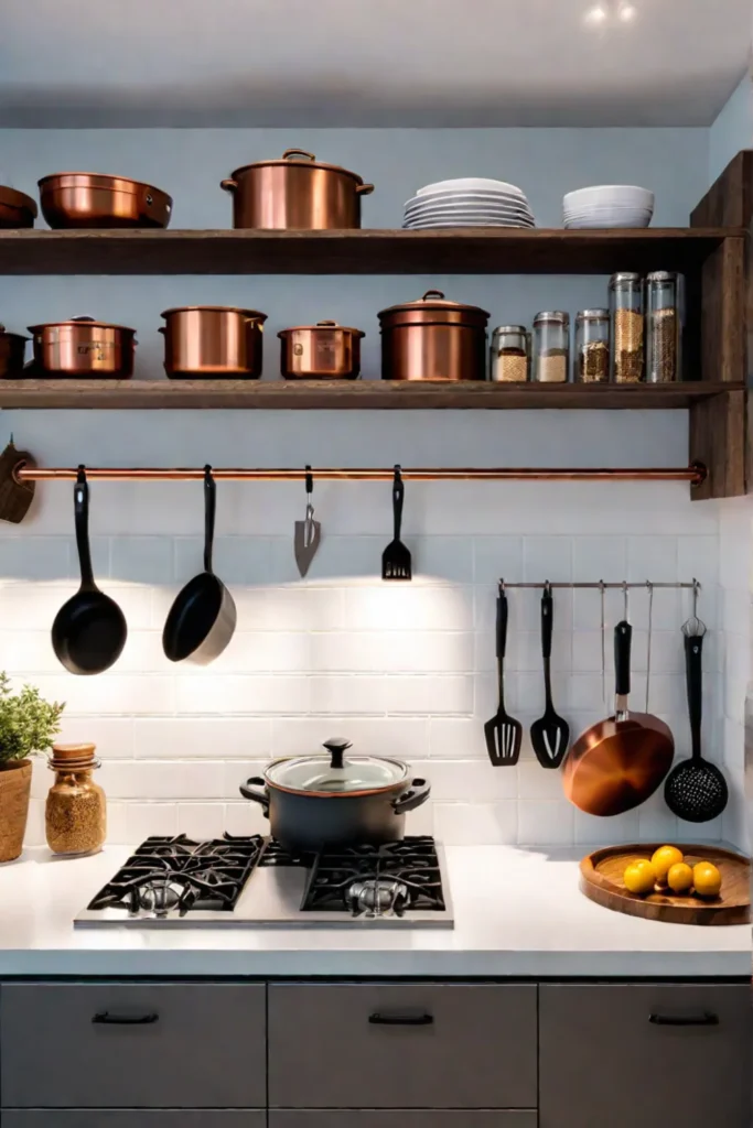 Vertical storage solutions for kitchens