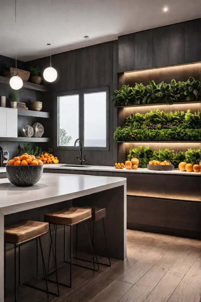 versatile wallpaper kitchen island functional design