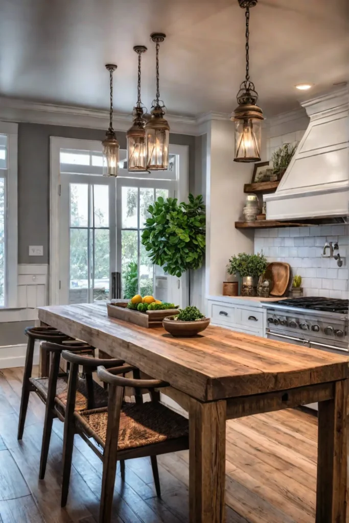 Entertaining in a Rustic Kitchen