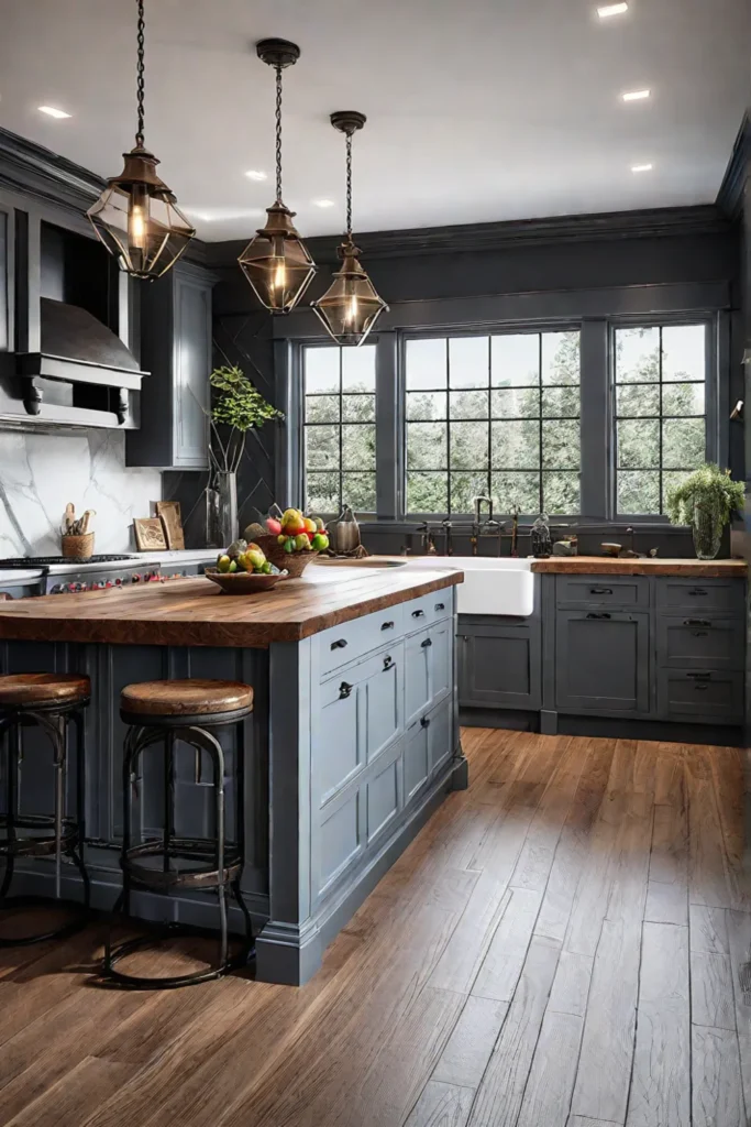 Soapstone countertop rustic kitchen island durable and beautiful 1