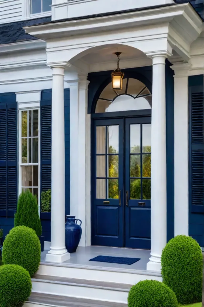Sophisticated porch curb appeal